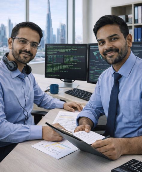 System Administrators in UAE managing servers networks cloud systems backups and IT infrastructure